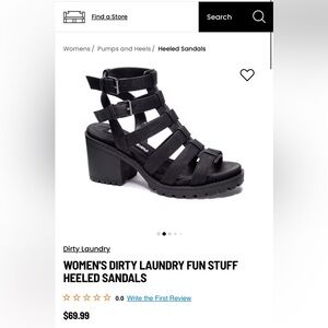 Dirty laundry fun stuff heeled sandals